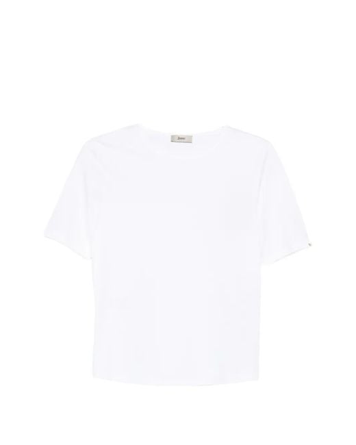 Herno White Cotton T-Shirt
