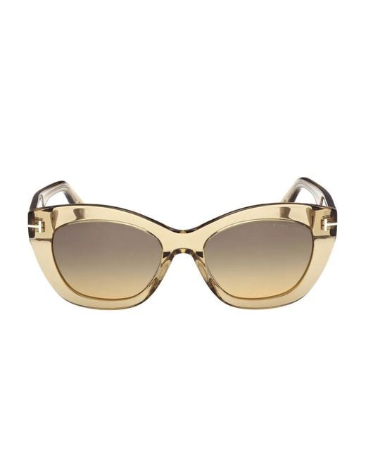 Tom Ford Natural Cat-Eye Sunglasses