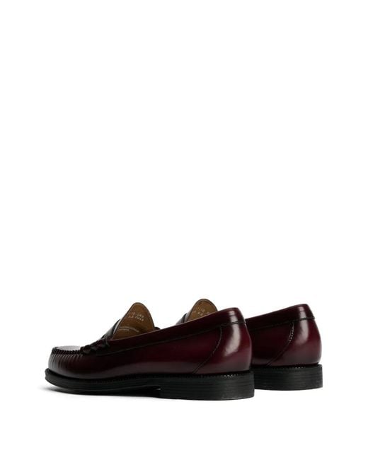 G.H.BASS White Weejuns Larson Penny Loafers for men