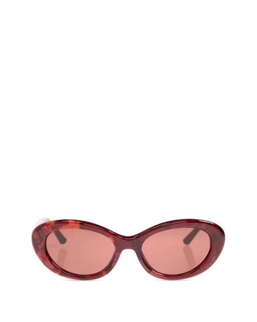 Dolce & Gabbana Pink Tortoiseshell-Effect Cat-Eye Sunglasses