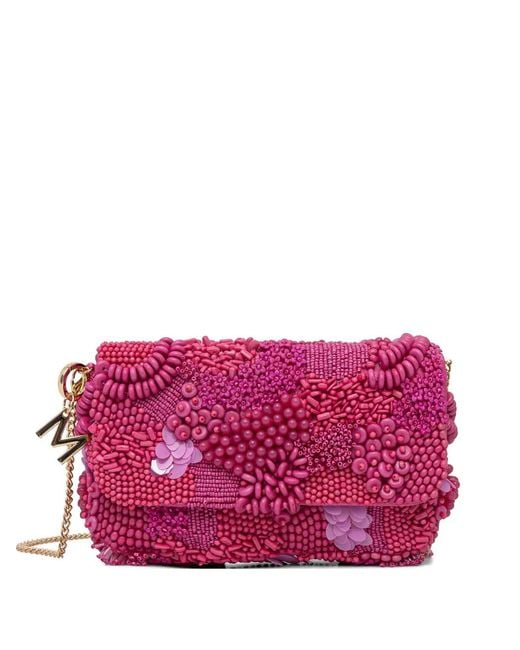 Lola Casademunt Purple Sac À Bandoulière À Perles