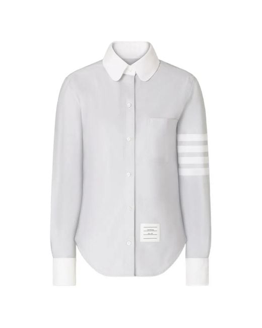 Thom Browne Button-Up Overhemd in het White