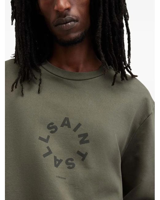 メンズ AllSaints Tierra ロゴ スウェットシャツ Gray