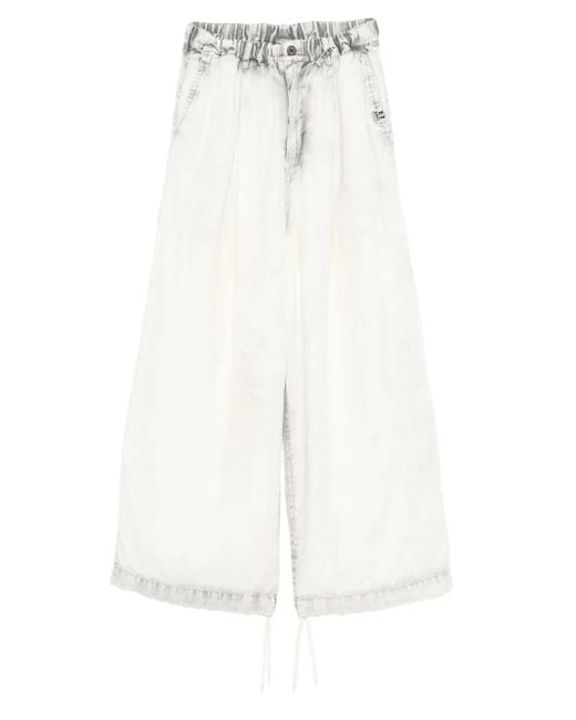 Maison Mihara Yasuhiro フレアパンツ White