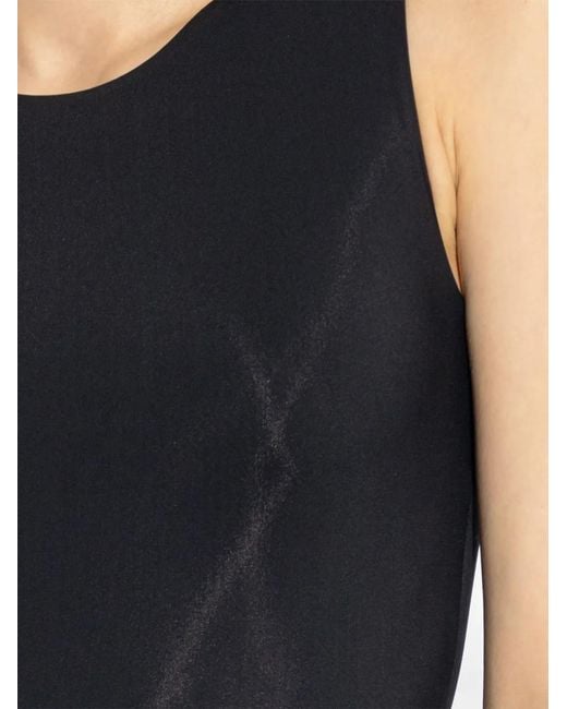 Jil Sander Black Stretch-Design Bodysuit