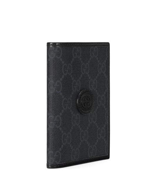 Gucci Black GG Supreme Bi-fold Wallet for men