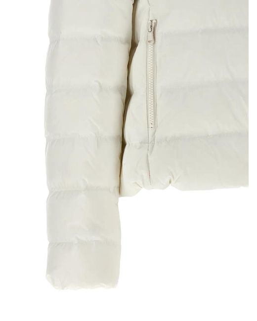Brunello Cucinelli White Quilted Down Jacket