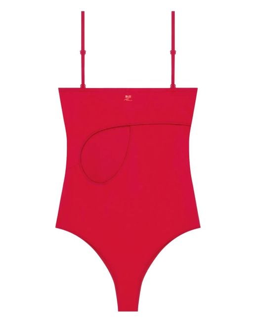 Courreges Loop ワンピース水着 Red