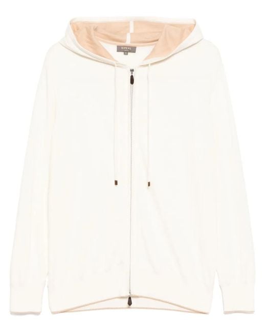 N.Peal Cashmere Cash Hoodie in Natural für Herren