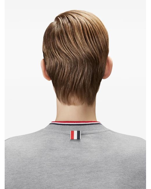 Thom Browne Gray Pique Dolman Mini T-Shirt Dress