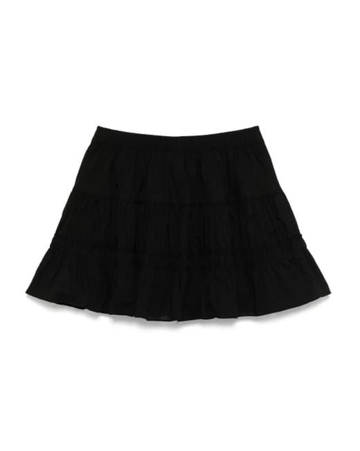 Chocoolate Black Cotton Skirt