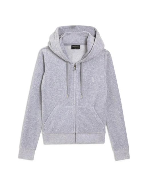 Juicy Couture Gray Robertson Textured Hoodie