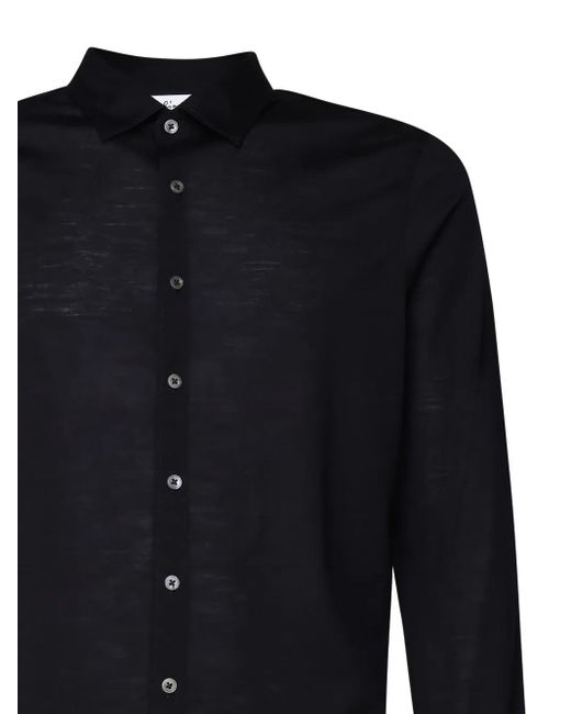 Giuliano Galiano Blue Long-Sleeve Button-Down Shirt for men
