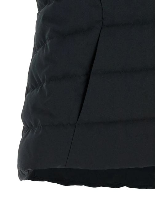 Canada Goose Black Quilted Logo Patch Vest