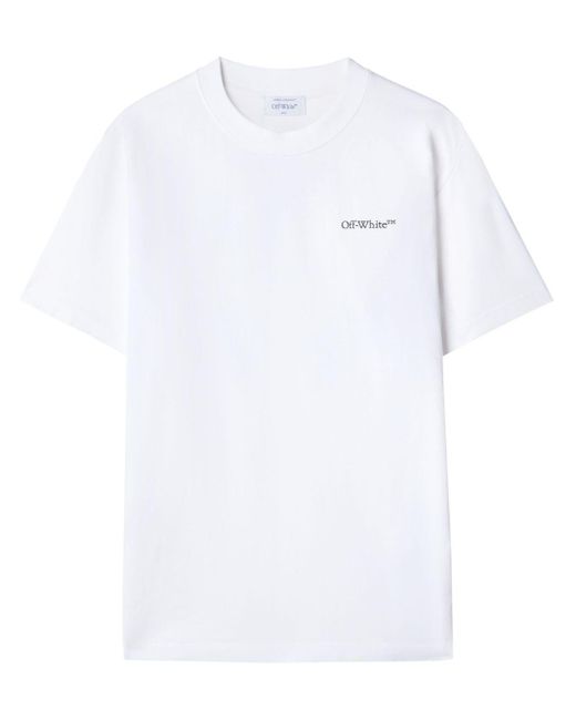 Off-White c/o Virgil Abloh Flower Scan T-Shirt in White für Herren