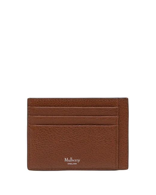 Mulberry Brown Small Leather Cardholder for men