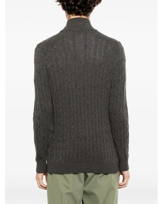 N.Peal Cashmere Gray Albemarle Jumper for men
