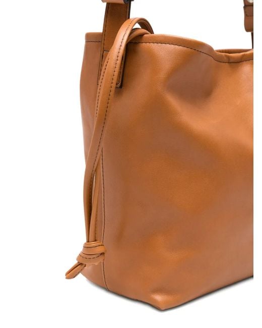 Hags Brown Knotted-Drawstring Shoulder Bag