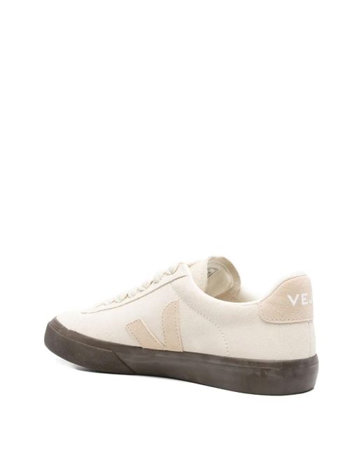 Veja White Campo Bold Suede Sneakers