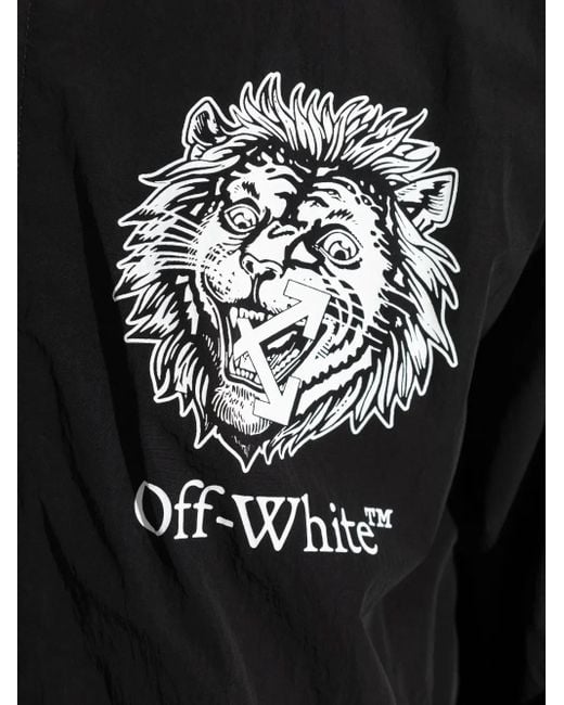 Off-White c/o Virgil Abloh Graffic-print jacket in Black für Herren