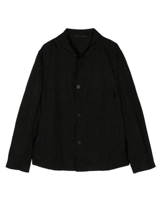 Forme D'expression Hemdjacke mit Knopfleiste in Black für Herren