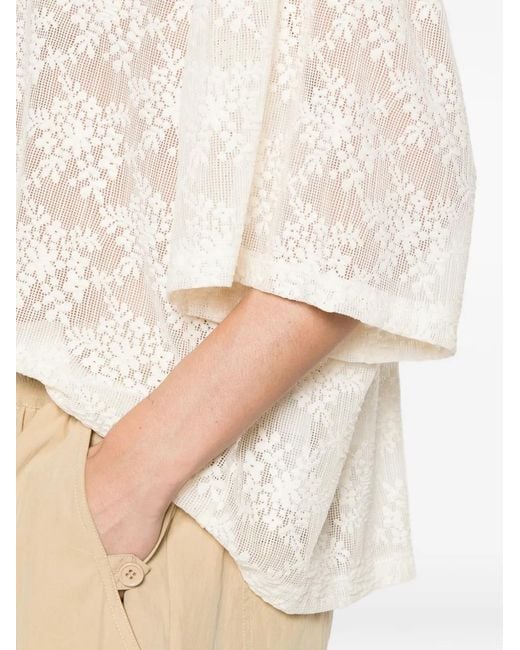 Imperial White Patterned Top
