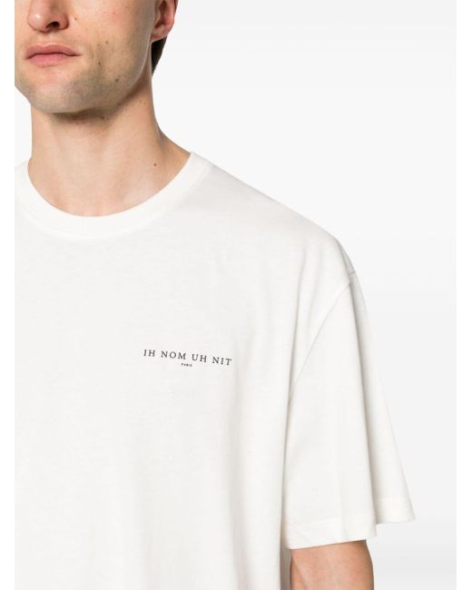Camiseta con logo estampado Ih Nom Uh Nit de hombre de color White
