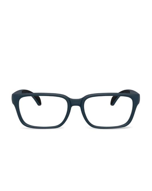 Moncler Blue Eckige Brille Aus Acetat