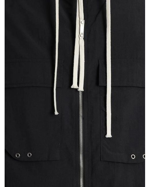 State of Order Black Ataka Drawstring Hooded Jacket for men