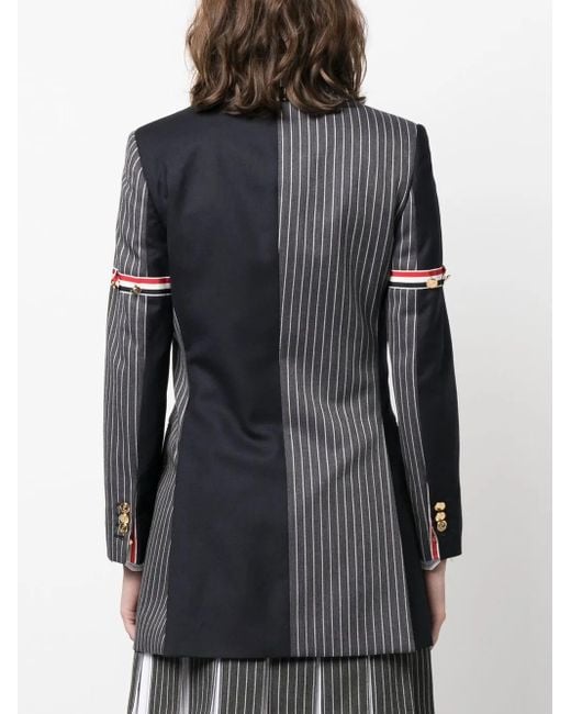 Thom Browne Blazer Met Dubbele Rij Knopen in het Black
