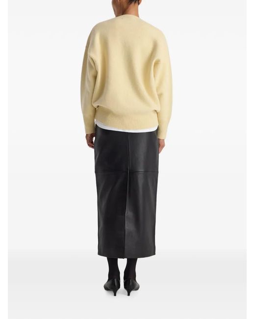 Rohe Natural Classic V-Neck Ribbed-Trim Sweater
