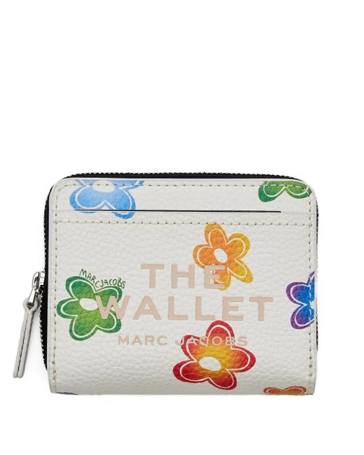 Marc Jacobs Mini The Wild Daisy Compact Wallet Blue