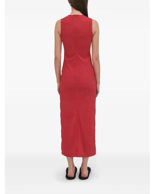 Rosetta Getty Red Sleeveless Dress