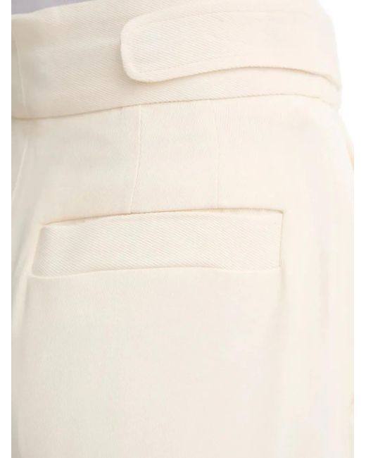 Day Birger et Mikkelsen White Pleated-Front Tailored Shorts
