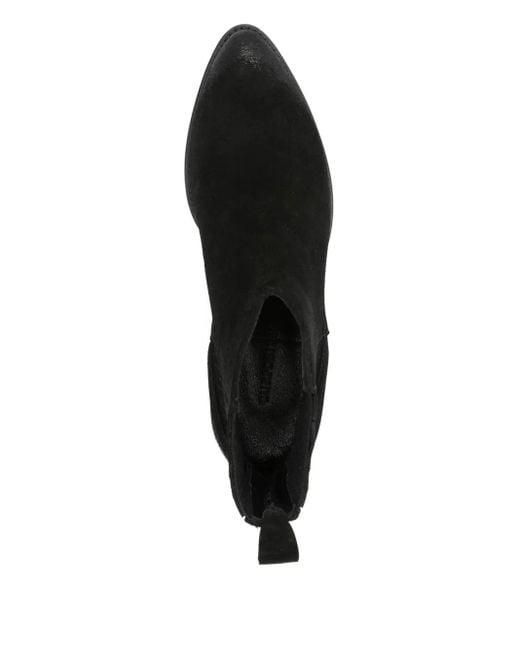CURIOSITÉ Black 40Mm Pointed-Toe Suede Ankle Boots
