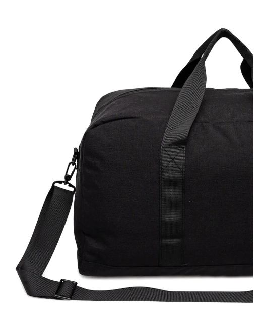 Les Deux Black Logo-Embroidered Holdall for men