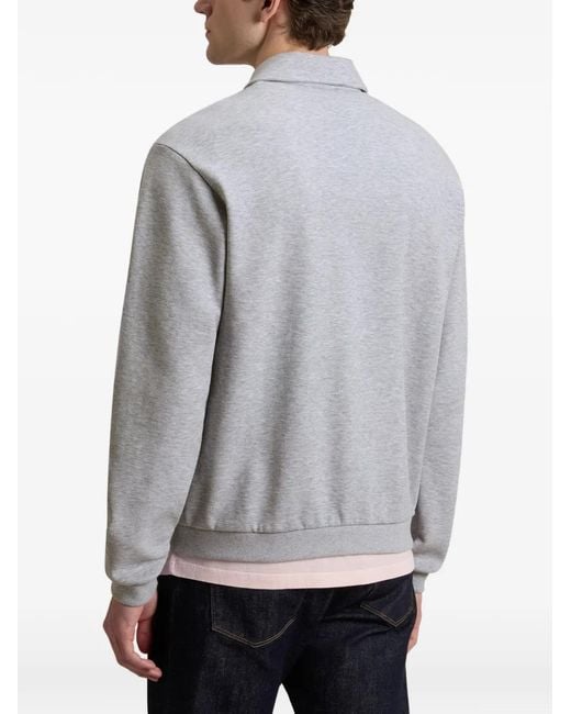 Woolrich Gray Zip Sweatshirt for men