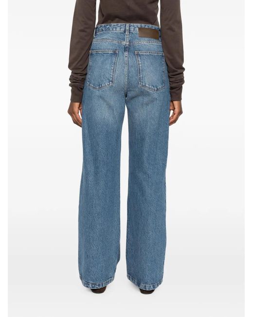 Soeur Blue Wide-Leg Jeans