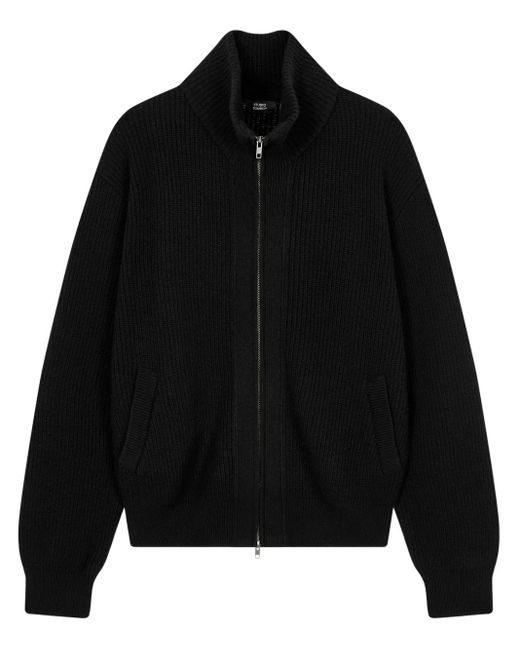 Cardigan Two-Way Con Zip di Studio Tomboy X in Black da Uomo