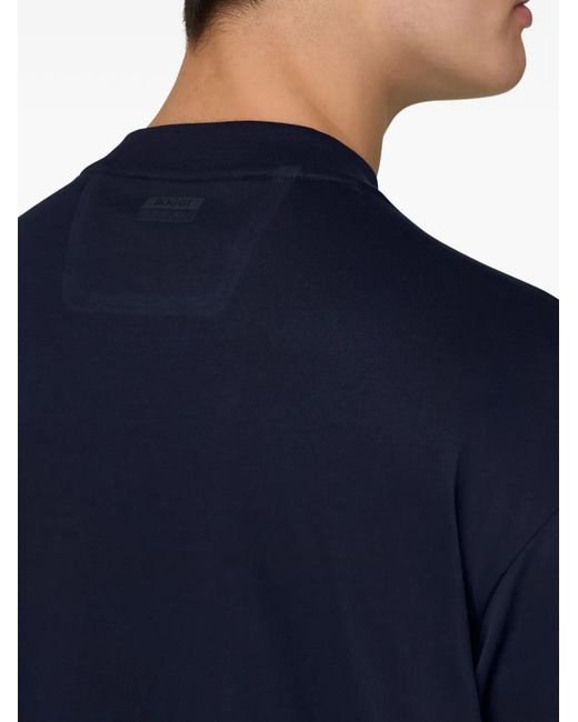 Boggi Blue Detail Appliqué T-Shirt for men