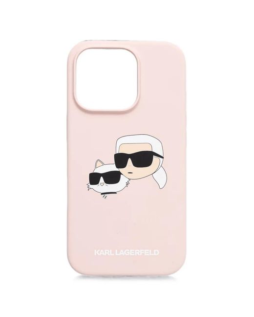Karl Lagerfeld Pink Ikonik Karl Choupette Iphone 16 Pro Case