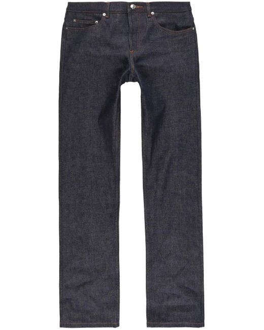 A.P.C. Blue New Standard Straight-Leg Jeans for men
