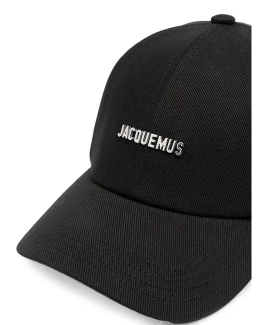 Jacquemus Black Logo-Plaque Baseball Cap for men