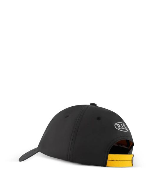 Parajumpers Black Logo-Patch Cap for men