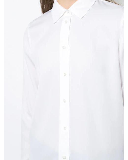 Vince White Classic Collar Shirt