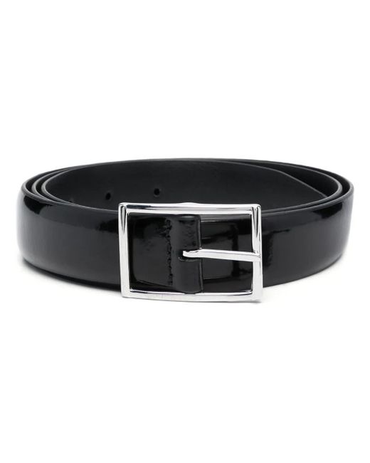 Cinturón Con Hebilla Rectangular Dell'Oglio de hombre de color Black