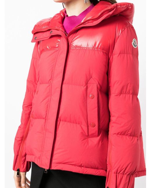 Moncler Red Etival Padded Down Jacket