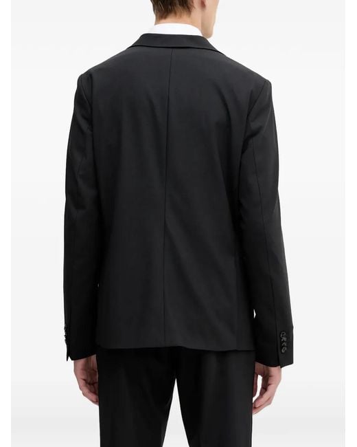 Mos Mosh Black Single-Breasted Blazer for men