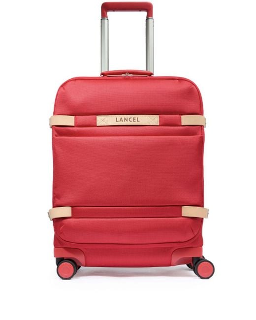 Lancel Red Neo Partance De Cabin Suitcase