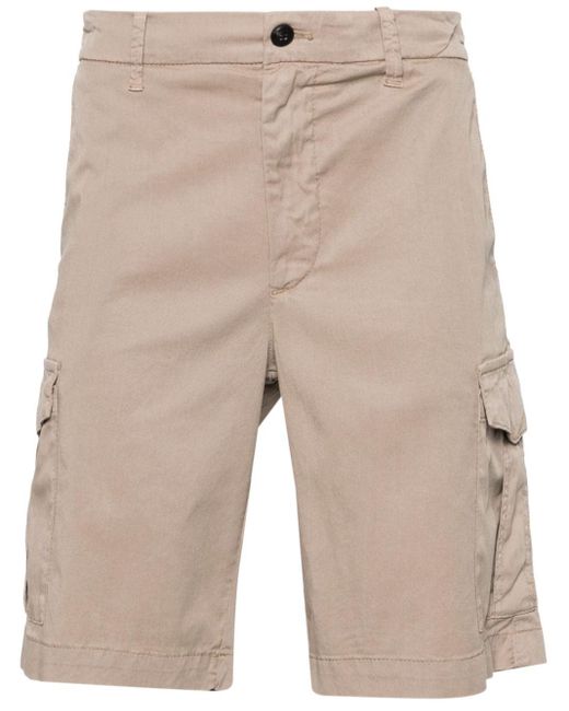 Eleventy Natural Straight-leg Twill Cargo Shorts for men